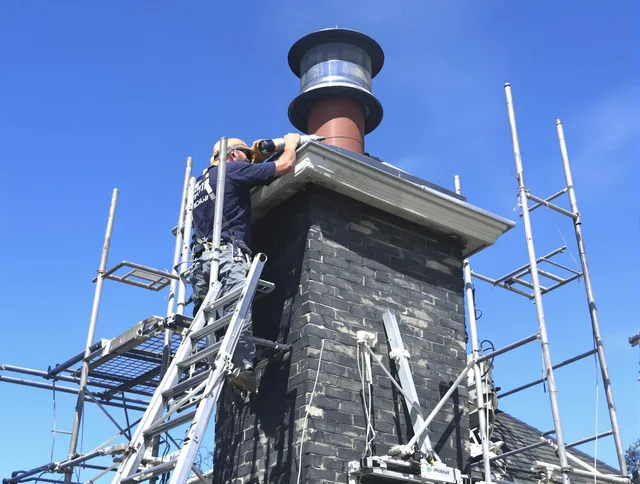 Sturdy chimney crown finished by Montclair Chimney Sweep in Montclair, CA