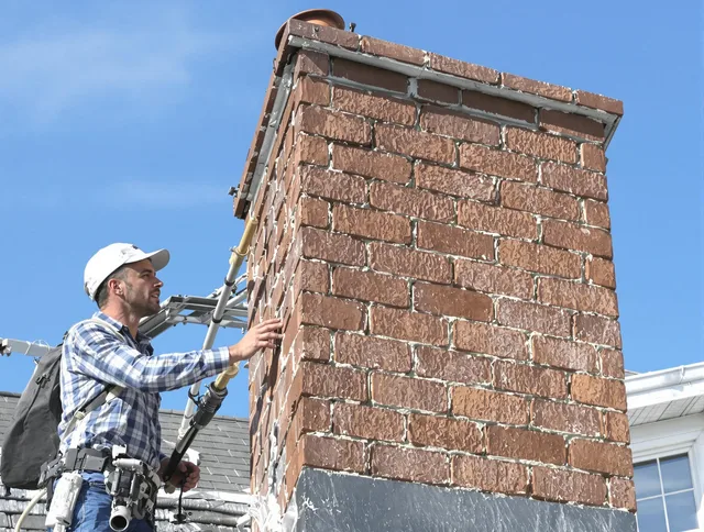 Brickwork for a chimney rebuild by Montclair Chimney Sweep in Montclair, CA