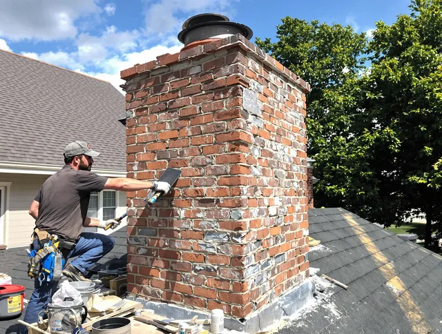 Completed chimney rebuild by Montclair Chimney Sweep in Montclair, CA