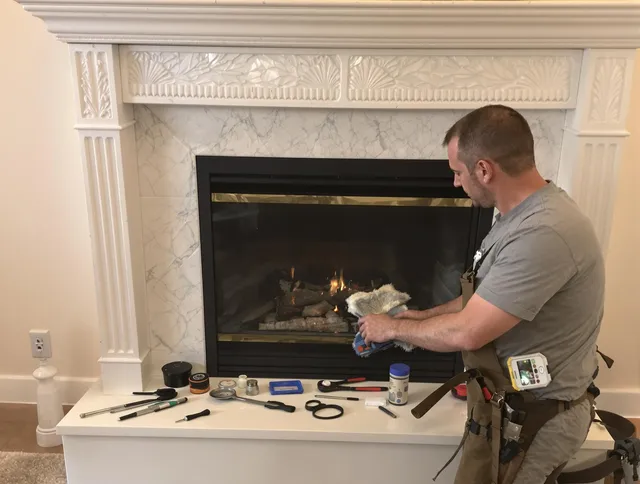Montclair Chimney Sweep performing fireplace maintenance in Montclair, CA