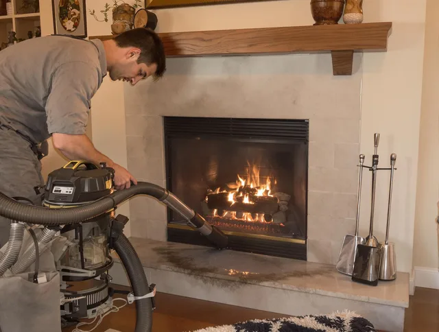 Routine fireplace upkeep by Montclair Chimney Sweep in Montclair, CA