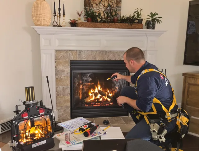 Safety-focused fireplace inspection by Montclair Chimney Sweep in Montclair, CA
