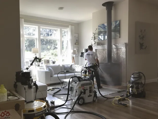 Soot removal service by Montclair Chimney Sweep for a fireplace in Montclair, CA